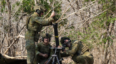 Gelegar Mortir Marinir Guncang Situbondo di Latihan Bareng Australia