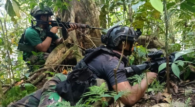Foto: Operasi Badai Kasuari, Marinir Lumpuhkan Pimpinan Bersenjata OPM di Frambu