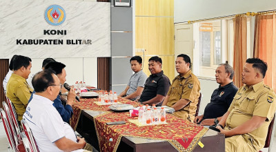 KONI Kota Kediri Ajak Blitar Jadi Penyangga Tuan Rumah Porprov Jatim 2029