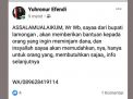 Awas! Akun Facebook ini Catut Nama dan Foto Bupati Lamongan Yuhronur Efendi