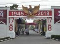 HUT RI ke 74, Gapura Garda Majapahit Bertengger di Polres Mojokerto