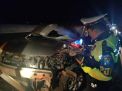 Grand Livina Tabrak Truk di Tol Madiun-Kertosono, 1 Orang Luka Berat