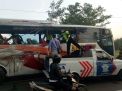 Tabrakan Maut Bus Mira vs Bus Pariwisata di Nganjuk, 3 Penumpang Tewas