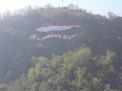 Hari Kemerdekaan, Bendera Merah Putih Gagah di Atas Perbukitan Blitar