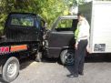 Mobil Boks Tabrak Pikap di Ponorogo, Satu Orang Terluka