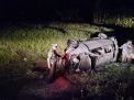 Isuzu Panther Terguling di Tol Ngawi, Enam Penumpang Terluka