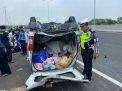 Dua Kendaraan Kecelakaan di Tol Kejapanan, Dua Orang Luka