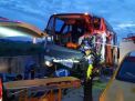 Bus Wisata SMK Muhammadiyah Tabrak Truk di Tol Madiun, 2 Orang Tewas