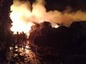 Tempat Penyimpanan Bahan Baku PT Tjiwi Kimia Terbakar