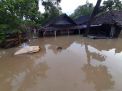 Sungai Lamong Meluap, 3 Desa dan 10 Hektar Sawah Terendam Banjir
