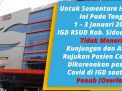 Overload Pasien Covid-19, Ruangan IGD RSUD Sidoarjo Tutup Sementara