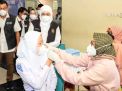 Khofifah Tinjau Pelaksanaan Vaksin Pelajar di Ponorogo