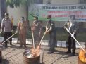 Barang Bukti dari 230 Perkara di Malang Dimusnahkan