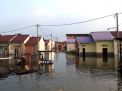 Banjir Luapan Kali Lamong Rendam Ratusan Rumah di Cerme Gresik