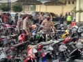 Ratusan Motor Disita dalam Operasi Patuh Semeru di Mojokerto
