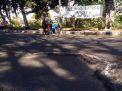 Spanduk 'Selamat Datang Wisata Jalan Berlubang' ada di Probolinggo