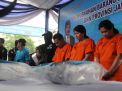 Sabu 8 Kilo Jaringan Malaysia Dimusnahkan BNNP Jatim dari 3 Tersangka