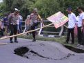 Perbaikan Darurat Jembatan Pattimura Madiun yang Ambrol Dikebut