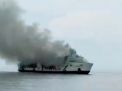 KM Santika Nusantara Berpenumpang 111 Orang Terbakar di Masalembu