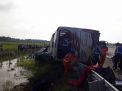 Ini Data Korban Kecelakaan Maut Bus Eka di Jalan Tol Nganjuk