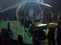 Bus Pariwisata Berpenumpang 31 Orang Kecelakaan di Tol Pasuruan