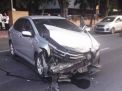 Keluar Hotel Elmi Surabaya, Honda City Ditabrak Mobil Isuzu