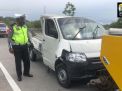 Dua Pikap Tabrakan di Tol Pandaan, Satu Orang Luka Berat
