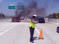 9 Penumpang Mobil yang Terbakar di Tol Singosari Selamat