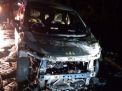 Mobil Mitsubishi Xpander Terbakar di Surabaya
