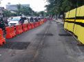 Jalan Raya Gubeng Ditemukan Retakan, Ini Reaksi Polisi