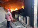 Pabrik Pembuatan Egg Tray di Blitar Ludes Terbakar