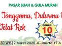 Ajak Tonggomu, Dulurmu ke Pasar Buah dan Gula Murah, Catat Tanggalnya!