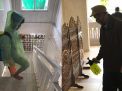 Aksi Penyemprotan Disinfektan Gerakan Masyarakat Mandiri Cegah Corona