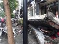 Begini After Before Tembok Balkon 4 Ruko di Surabaya yang Ambruk