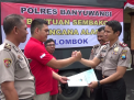 Polres Banyuwangi Serahkan Bantuan untuk Korban Bencana Gempa di NTB