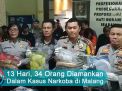 Video: 13 Hari, 34 Orang Diamankan Dalam Kasus Narkoba di Malang