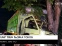 Video: Sopir Mengantuk, Truk Tabrak Pohon