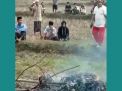 Viral Video Seorang Pria Diduga Maling Motor Dibakar Massa di Bangkalan Madura