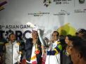 Obor Asian Games Dipertemukan dengan Api Biru Kawah Gunung Ijen