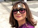 Tiba di Surabaya Hingga Ditangkap, Vanessa Angel Berbaju Ungu