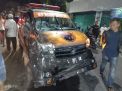 Tabrakan Ambulans Partai Vs Motor di Surabaya, 3 Orang Luka