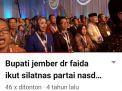 Ketika Bupati Jember dr  Faida di Kegiatan NasDem