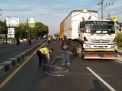 Tabrak Truk Trailer di Sidoarjo, Seorang Biker Tewas