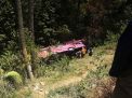 Begini Kronologi Bus Berpenumpang Pelajar SMK Masuk ke Jurang
