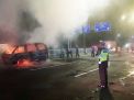 Daihatsu Espass Terbakar di Tol Waru