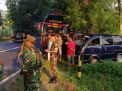 Mobil Dinas TNI AD Terlibat Kecelakaan Beruntun di Ngawi