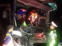 Bus Pahala Kencana Tabrak Truk Bermuatan Gabah, 7 Penumpang Luka