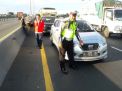 Tabrakan Beruntun Empat Kendaraan di Gerbang Tol Dupak