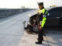 Tabrak Pembatas Jalan Tol Madiun-Ngawi, Toyota Avanza Ringsek