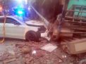 Sopir Diduga Mabuk, Mobil Mercedes Tabrak Rumah